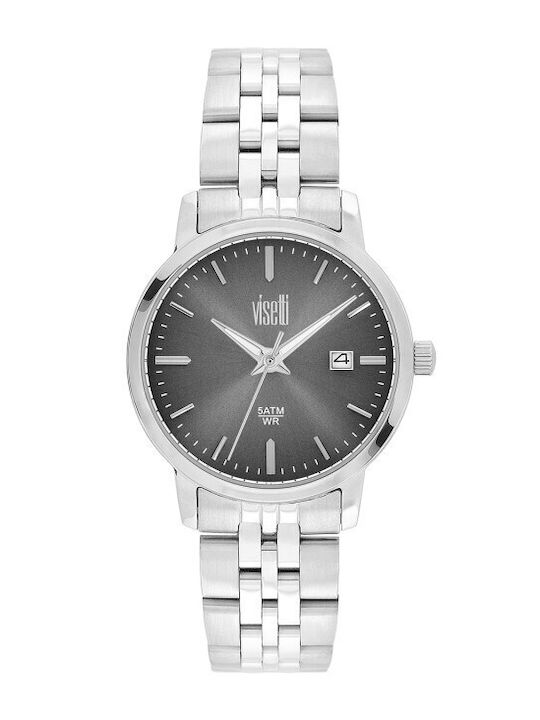 Visetti Women's Watch with Silver Metal Bracelet