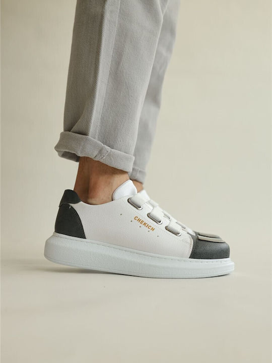 Chekich Turnschuhe White With Anthracite