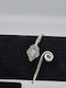 Silver Plated Opening Bracelet Moonstone Elegant Handmade Jewelry