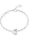 Guess Women's Bracelet with Heart Design Made of Steel 21cm