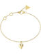 Guess Women's Bracelet with Heart Design Gold Plated Steel 21cm