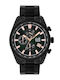 Visetti Men's Watch 46mm Chronograph Battery with Black Metal Strap