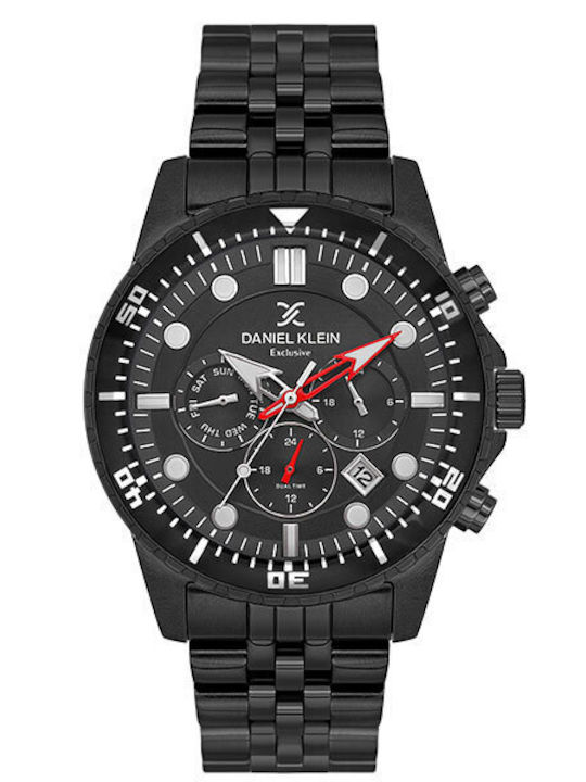 Daniel Klein Men's Watch Battery with Black Met...