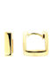 Rubini Earrings Hoops made of Silver Gold Plated