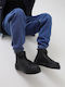 Leder Schwarz Herrenstiefel