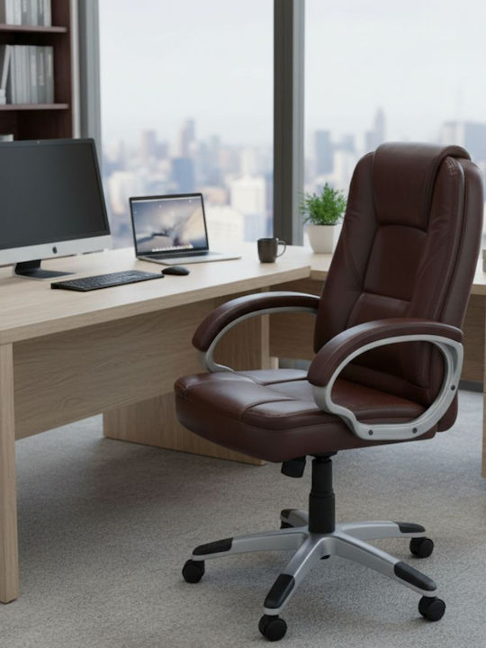 Dream House Executive Office Chair with Brown Recline