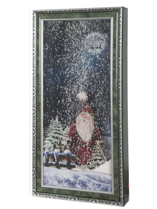 Christmas Decorative Frame Light Music & Moving Snow – 38.5 X 79 X 8cm L26179