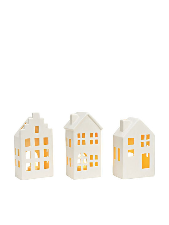 G.Wurm Christmas Decorative House White 18x10x6cm.