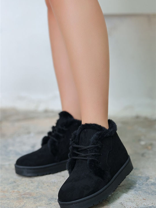 Erbil Shoes Μποτάκια Μαύρα
