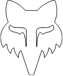 Fox Head 4" Винилово Декоративно Самозалепващо Стикер