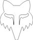 Fox Kopf 7" Die Cut Vinyl Dekorative Aufkleber