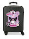 Disney Hello Kitty Kuromi Wonder Παιδική Βαλίτσα Ταξιδίου Καμπίνας Σκληρή Μαύρη με 4 Ρόδες Ύψους 55εκ.