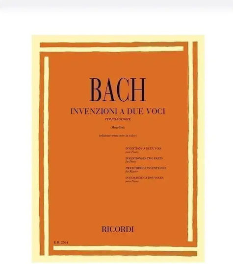 Bach J.s-invenzioni A Due Voci Per Piano Forte W000427008