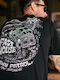 Herrenblusen Kurzarm T-Shirt Schwarz