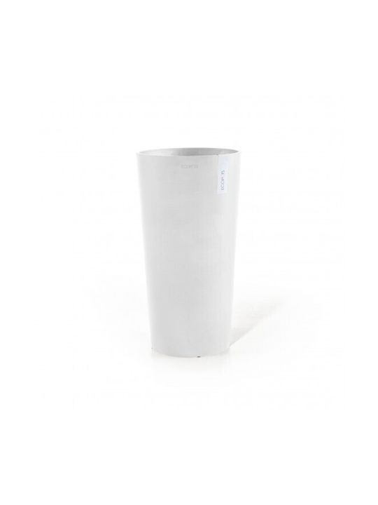 Ecopots Γλάστρα Πλαστική Λευκό 34x34εκ.