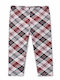 Kids Legging Long Burgundy-black-white