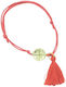 Makwedding Christening Charm Bracelet Orange 25 Pieces