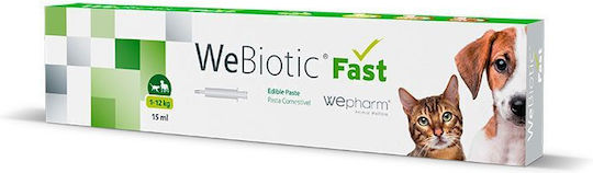 Wepharm Webiotic Fast Προβιοτικά Σκύλου και Γάτας σε Πάστα 2gr 15ml για Γαστρεντερικές Διαταραχές