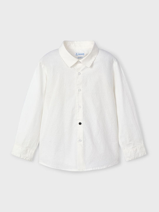 Kids Shirt Long Sleeve Beige