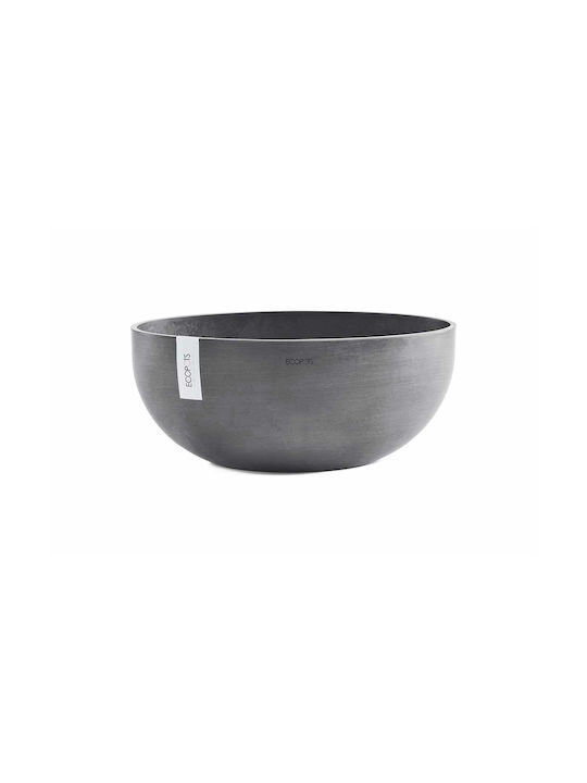 Ecopots Planter Plastic Gray 43x25x17.5cm.