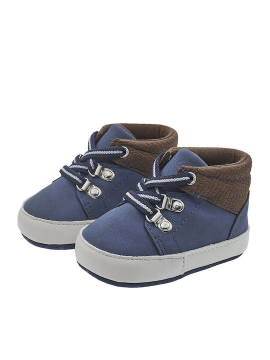 Kinderstiefeletten mit Schnürsenkeln Blau