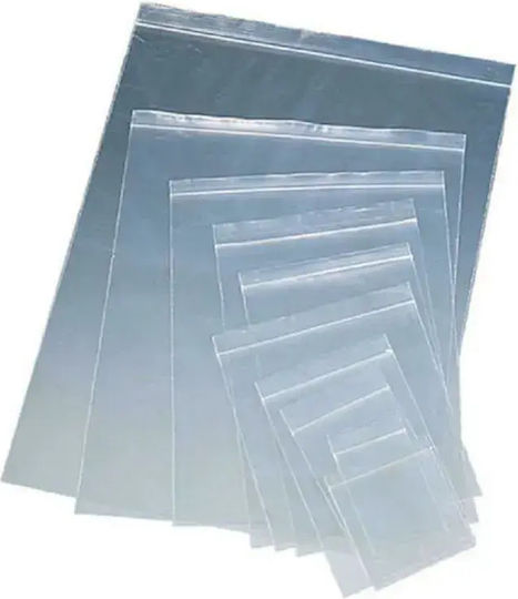 Verpackungstaschen Sicherheit Zip Transparent 100 Stück 10x15,5cm