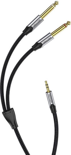 Vention Cable 6.3mm male - 3.5mm male 2m Gray (-43965)