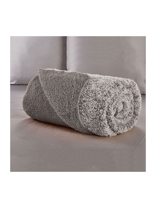 Whitegg Kb156 Κουβέρτα Fleece Μονή 160x200εκ. Grey