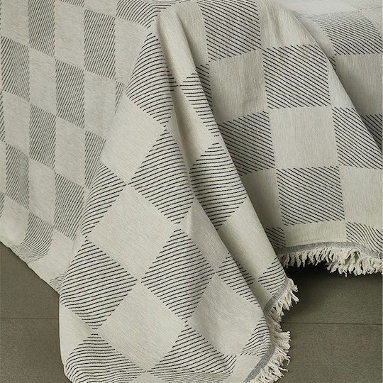 Whitegg Whitegg Armchair Throw Chenille 180x180cm 3-Grey