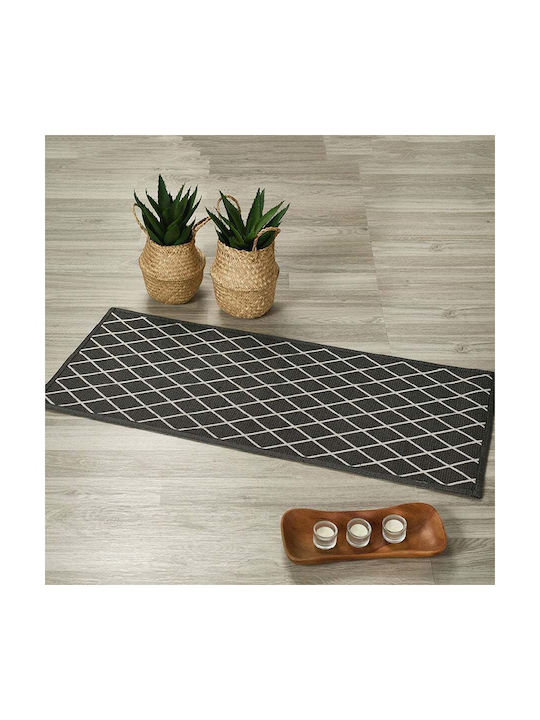 Whitegg Pat51 Χαλί Ορθογώνιο Μαύρο 50x80cm