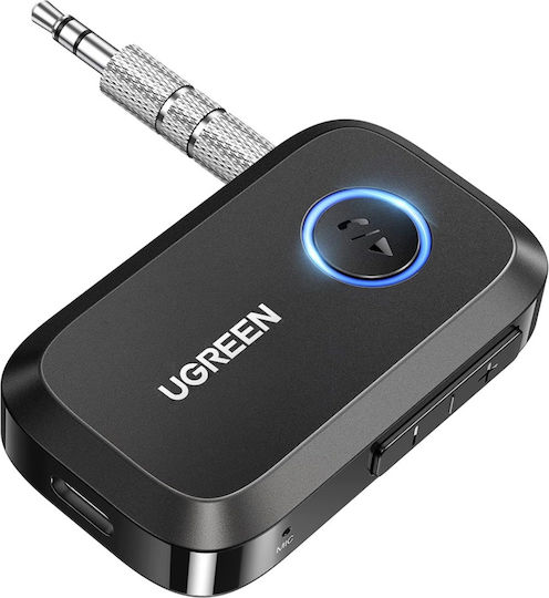 Bluetooth 5.3 Аудио Адаптер Ugreen Cm596 3.5mm Жак Вграден Микрофон EDR Съвместим За Кола Черен