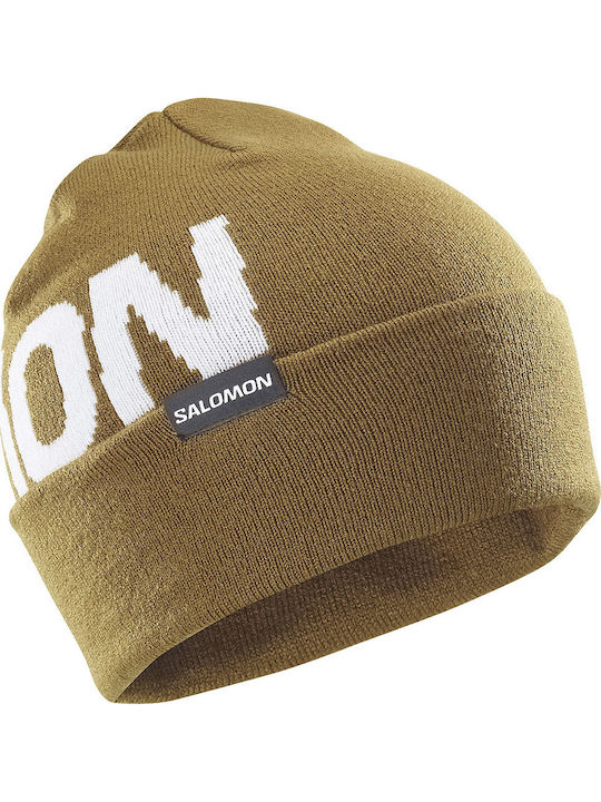 Beanie Unisex Σκούφος Πλεκτός σε Πράσινο χρώμα