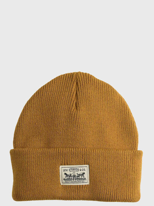 Beanie Unisex Beanie Gestrickt in Gelb Farbe