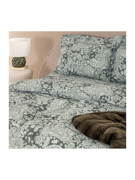 Palamaiki Duvet Cover Set Cotton Satin Queen wi...