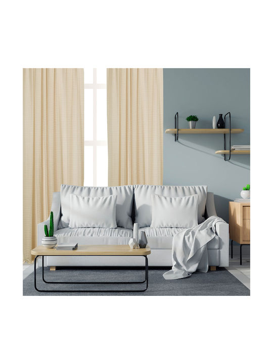 Whitegg Curtain with Pencil Pleat K0214 Ecru 27...