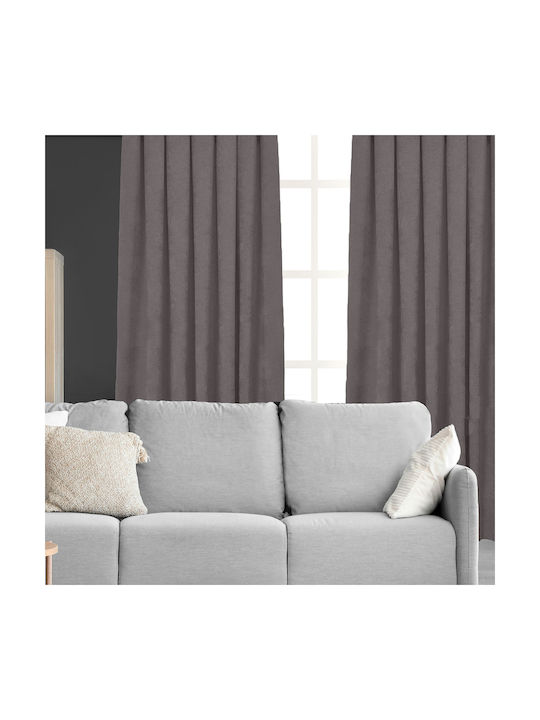Whitegg Curtain with Grommet K0210 Gray 270x280cm