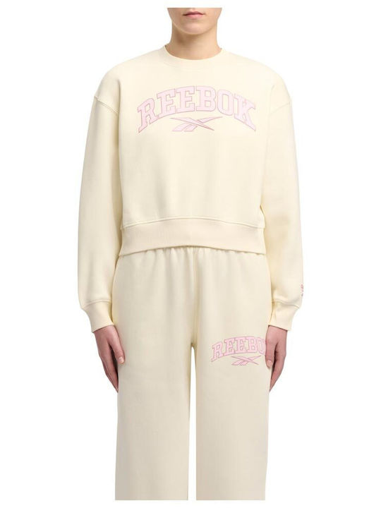 Damen Sweatshirt Vintage Chalk