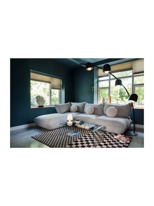 Bean Bag Bolster Poof Sumo Hocker Recycled Grey 108x108x44cm