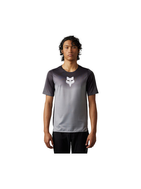 Fox Flexair Short Sleeves Cycling Jersey Gray