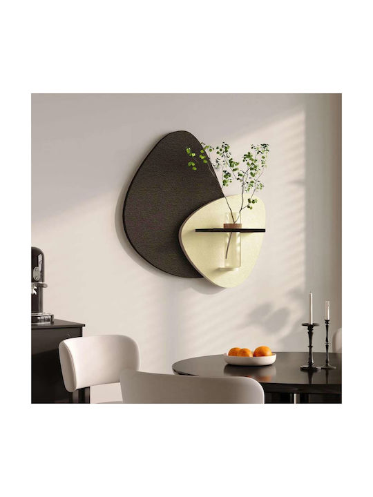 Atman Moderner Wandleuchte mit Integrierter LED und Warm zu kühlem Weiß Schwarz 3x50x12cm