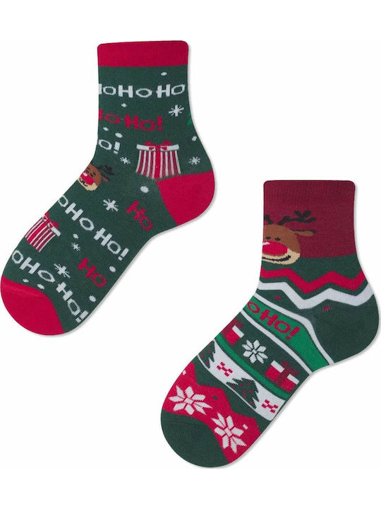 Many Mornings Kids' Socks Rudolph Multicolored