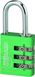 Thirard Padlock Brass Combination 30mm Green 1pcs