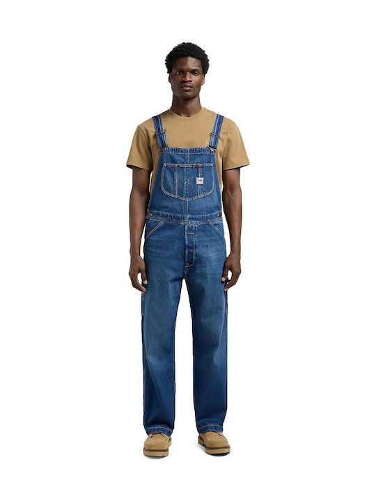 Lee Herren Jeans Latzhose mit Relaxed Passform ...