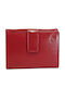 Large Leather Women's Wallet Travel with RFID Red