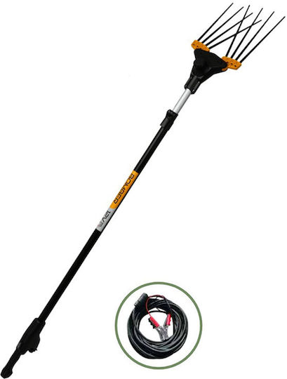 Volpi Bomber Olive Harvester Battery 12V Type Rake with Rod 3m and Weight 2.45kg