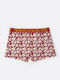 Men's Boxer Red with Patterns