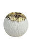 Marhome Candle Holder Ceramic in White Color 1pcs 15-50183
