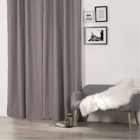 Atmosphera Vorhang Verdunkelung mit Grommet Gray 140x260cm
