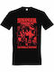 Unisex T-shirt Stranger Things Alle Freunde Willkommen Poster Schwarz