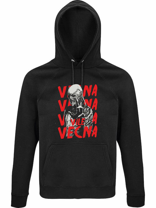 Unisex Kapuzenpulli Bio-Baumwolle Stranger Things Vile Vecna Monster Schwarz